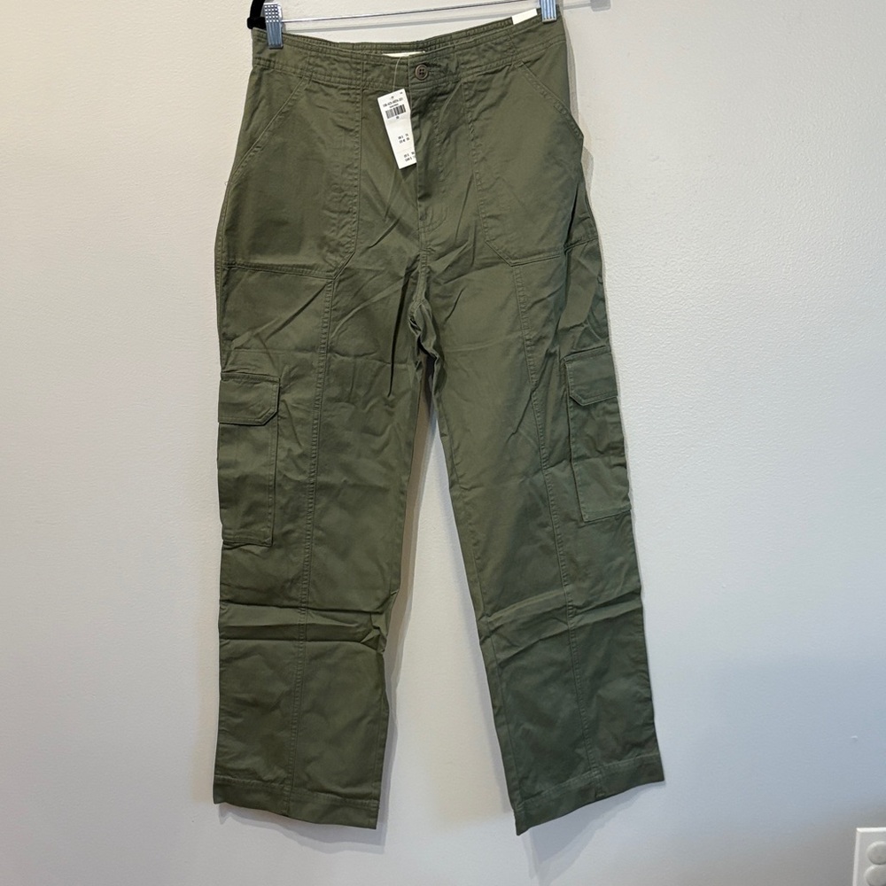 Abercrombie & Fitch Women's Olive Wide Leg Pants